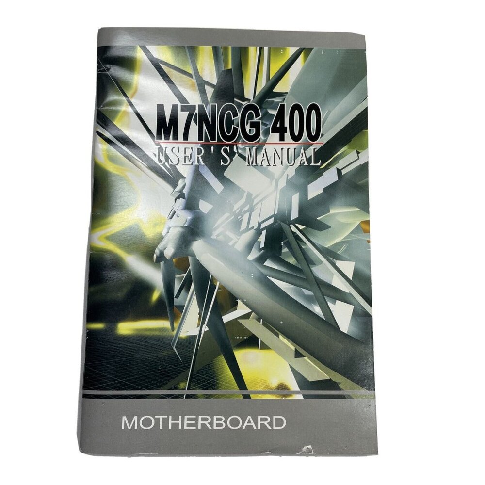M7NCG 400 Computer Motherboard Users Manual Instruction Book u